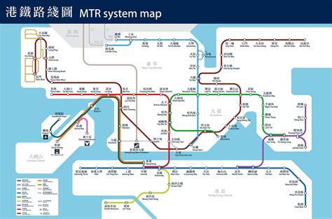 地鐵鐵路圖|港鐵 > 路綫圖